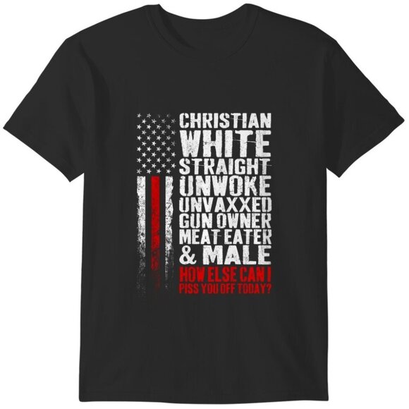 Sierra K Other - Christian White Straight Unwoke Unvaxxed Guns Owner Statement T-Shirt 17